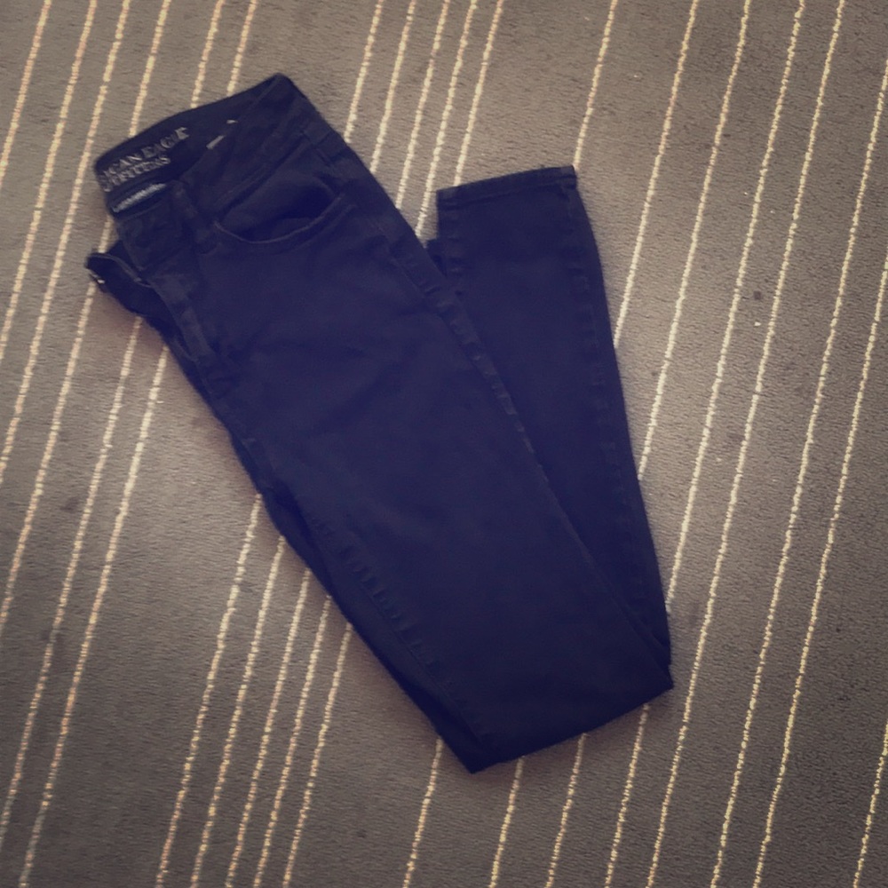 AE High Rise Black Jeans